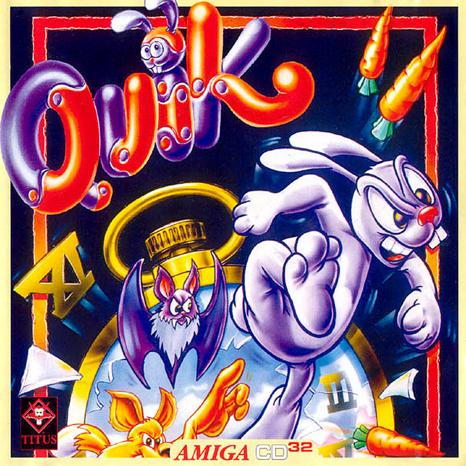 Quik The Thunder Rabbit box art for Amiga CD32